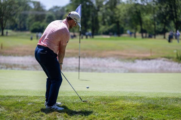 Connor Syme (SCO). xettx, Deutschland, Muenchen, 03.07.2026, Golf, 37. BMW International Open, 2026, Round 2, DP World Tour, Golfclub Muenchen Eichenried *** Connor Syme SCO xettx, Germany, Munich, July 3, 2026, Golf, 37th BMW International Open, 2026, Round 2, DP World Tour, Golfclub München Eichenried