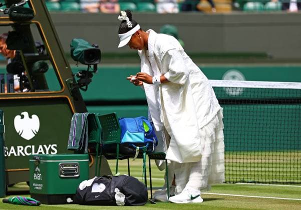 Naomi Osaka ahead of her third round match Wimbledon Tennis Championships, Day 5, The All England Lawn Tennis and Croquet Club, London, UK - 03 Jul 2026London The All England Lawn Tennis and United Kingdom  Copyright: xJamesxMarsh Shutterstockx 16970347ag