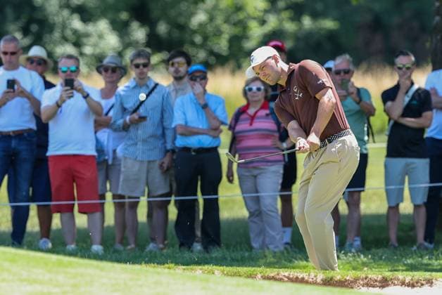 Martin Kaymer (GER) beim Chip aufs Green, 37. BMW International Open 2026, Golf, DP World Tour, Herren, Runde 2, 03.07.2026 Eichenried Bayern Deutschland *** Martin Kaymer (GER) chipping onto the green, 37th BMW International Open 2026, Golf, DP World Tour, Men s, Round 2, July 3, 2026, Eichenried, Bavaria, Germany Copyright: xkolbert-press ChristianxKolbertx