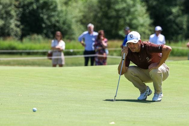 Martin Kaymer (GER) beim lesen der Puttlinie, 37. BMW International Open 2026, Golf, DP World Tour, Herren, Runde 2, 03.07.2026 Eichenried Bayern Deutschland *** Martin Kaymer (GER) reading the putt line, 37th BMW International Open 2026, Golf, DP World Tour, Men s, Round 2, July 3, 2026, Eichenried, Bavaria, Germany Copyright: xkolbert-press ChristianxKolbertx