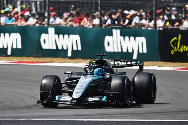 F1 - BRITISH GRAND PRIX 2026 63 RUSSELL George (gbr), Mercedes AMG F1 Team W17, action during the Formula 1 British Grand Prix 2026, 9th round of the 2026 Formula One World Championship, WM, Weltmeisterschaft from July 3 to 5, 2026 on the Silverstone Circuit, in Silverstone, United Kingdom - SilverstoneUnited Kingdom  Copyright: xDPPIx