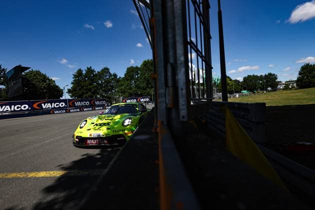 91 Thomas Preining (A Manthey), Porsche 911 GT3 R Evo, action Photo: Hoch Zwei Nürnberg Germany *** 91 Thomas Preining A Manthey, Porsche 911 GT3 R Evo, action photo at Hoch Zwei, Nuremberg, Germany