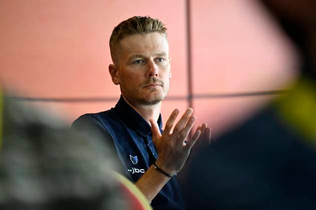 Tour de France 2026 Media Activities 03 07 2026 BARCELONA, SPAIN - JULY 03 : Van Baarle Dylan (NED) of Soudal Quick-Step speaking with the media during a press conference, PK, Pressekonferenz prior to the 113rd edition of Tour de France 2026, on July 3, 2026 in Barcelona, Spain, 03 07 2026 Barcelona Spain  Copyright: xTomasxSiskx