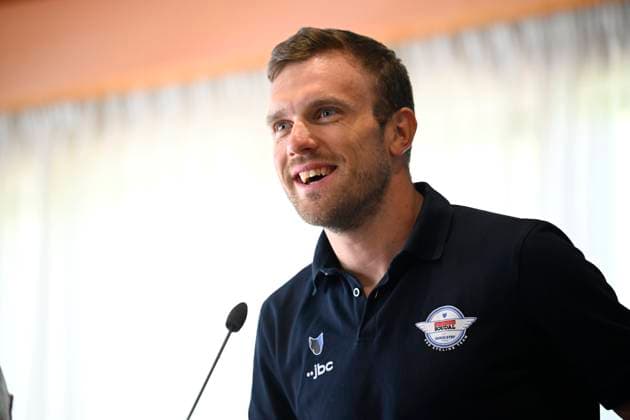 Tour de France 2026 Media Activities 03 07 2026 BARCELONA, SPAIN - JULY 03 : Van Lerberghe Bert (BEL) of Soudal Quick-Step speaking with the media during a press conference, PK, Pressekonferenz prior to the 113rd edition of Tour de France 2026, on July 3, 2026 in Barcelona, Spain, 03 07 2026 Barcelona Spain  Copyright: xTomasxSiskx