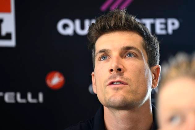 Tour de France 2026 Media Activities 03 07 2026 BARCELONA, SPAIN - JULY 03 : Vervaeke Louis (BEL) of Soudal Quick-Step speaking with the media during a press conference, PK, Pressekonferenz prior to the 113rd edition of Tour de France 2026, on July 3, 2026 in Barcelona, Spain, 03 07 2026 Barcelona Spain  Copyright: xTomasxSiskx