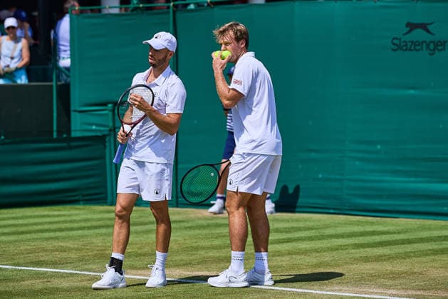 July 3, 2026, London, London, Great Britain: Tim Puetz of Germany, Kevin Krawietz during The Championships Wimbledon Tennis 2026: Grand Slam: The Championships Wimbledon: 5th Day: 2nd RD: KRAWIETZ PUETZ 5:7 7:6 6:3 BURRUCHAGA TIRANTE  - ZUMAs343 20260703_zsp_s343_029 Copyright: xMathiasxSchulzx