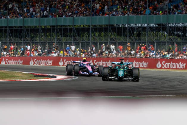 July 3, 2026, Silverstone, Northamptonshire, United Kingdom: LANCE STROLL (18, Aston Martin Aramco F1 Team, CAN, Canadian F1 Driver, AMR26) FRANCO COLAPINTO (43, BWT Alpine F1 Team, ARG, Argentinian F1 Driver, A526) at the Formula 1 Pirelli British Grand Prix 2026 at Silverstone Circuit Silverstone United Kingdom - ZUMAr193 20260703_zsp_r193_047 Copyright: xSaraxRuffonix