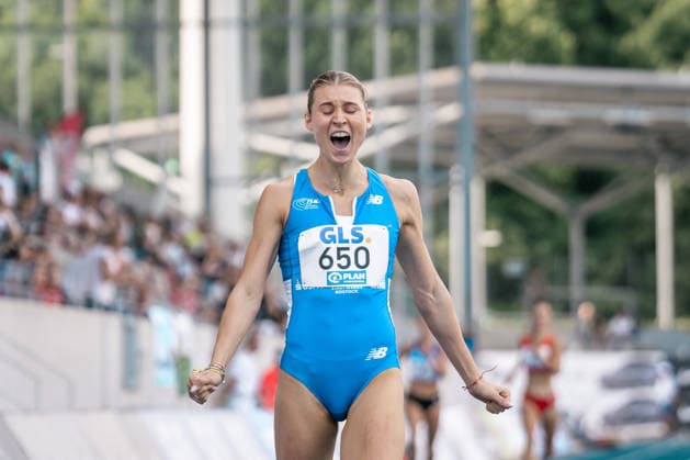 Martin Johanna (1. LAV Rostock, 650, 400m Frauen), GER, Leichtathletik, Athletics, Deutsche Meisterschaften U18 U23, Wattenscheid, 03.07.2026, GER, Leichtathletik, Athletics, Deutsche Meisterschaften U18 U23, Wattenscheid, 03.07.2026 Wattenscheid *** Martin Johanna 1 LAV Rostock, 650, Women s 400m, GER, Track and Field, Athletics, German U18 and U23 Championships, Wattenscheid, July 3, 2026, GER, Track and Field, Athletics, German U18 and U23 Championships, Wattenscheid, July 3, 2026, Wattenscheid Copyright: xStefanxMayerx EP_SMR