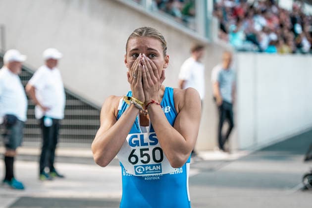 Martin Johanna (1. LAV Rostock, 650, 400m Frauen), GER, Leichtathletik, Athletics, Deutsche Meisterschaften U18 U23, Wattenscheid, 03.07.2026, GER, Leichtathletik, Athletics, Deutsche Meisterschaften U18 U23, Wattenscheid, 03.07.2026 Wattenscheid *** Martin Johanna 1 LAV Rostock, 650, Women s 400m, GER, Track and Field, Athletics, German U18 and U23 Championships, Wattenscheid, July 3, 2026, GER, Track and Field, Athletics, German U18 and U23 Championships, Wattenscheid, July 3, 2026, Wattenscheid Copyright: xStefanxMayerx EP_SMR