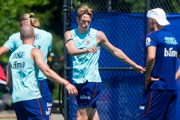 World Cup 2026: New Jersey, USA 20260703. Torbjorn Heggem trains at Melanie Lane Training Ground before the 8th final of the World Cup against Brazil. Photo: Terje Pedersen NTB New Jersey United States EDITORIAL USE ONLY. RESTRICTED USE FOR BETTING COMPANIES Ref:_SPOSmC3RH_L6nc.jpg *** 2026 World Cup, New Jersey, USA, July 3, 2026: Torbjorn Heggem trains at Melanie Lane Training Ground before the 8th World Cup final against Brazil. Photo by Terje Pedersen, NTB, New Jersey, United States. EDITORIAL USE ONLY. RESTRICTED USE FOR BETTING COMPANIES.  Copyright: xTerjexPedersenx xNTBx