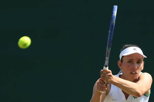 The Championships Wimbledon 2026- DAY 7- 03 07 2026 - Elise Mertens - Double Great Britain, London, All England Lawn Tennis Club, The Championships Wimbledon 2026 - DAY 7- 03 07 2026 Belgian player Elise Mertens (BEL) and her doubles partner Shuai Zhang (CHN) pictured during their first round double match in London , All England Lawn Tennis Club at The Championships Wimbledon 2026 LONDON GREAT BRITAIN  Copyright: xMélaniexJeusettex