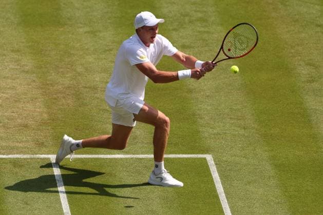 Jenson Brooksby during his third round match Wimbledon Tennis Championships, Day 5, The All England Lawn Tennis and Croquet Club, London, UK - 03 Jul 2026London The All England Lawn Tennis and United Kingdom  Copyright: xEllaxLing Shutterstockx 16970352ad