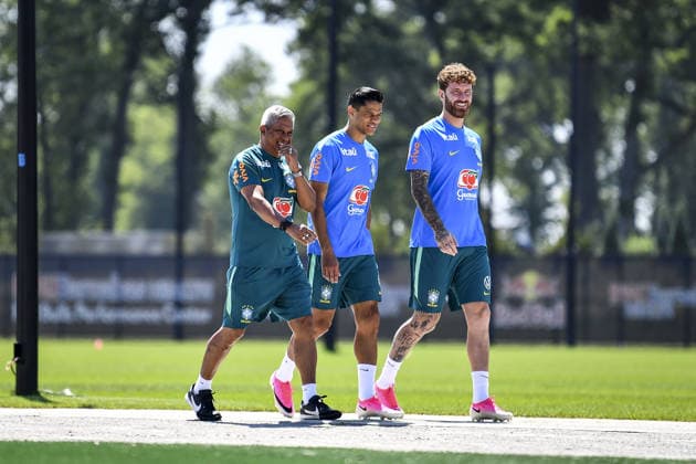 Brazilian Team enters training at their New Jersey base the Columbia Park Training Facility in Morristown, NJ, United States. (Photo by Rebekah Wynkoop SPP)  Copyright: xRebekahxWynkoop SPPx Sportspressphoto_SPR183758