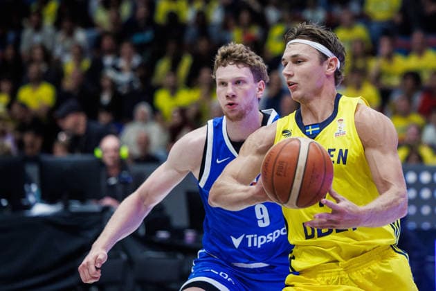 260703 Pelle Larsson of Sweden during the FIBA World Cup Qualifier game between Sweden and Czech Republic on July 3, 2026 in Stockholm. Photo: Kenta Jönsson BILDBYRAN COP 210 KJ0349 basket basketball vm-kval kval fiba world cup qualifiers sverige tjeckien sweden czech republic bbeng *** July 3, 2026: Pelle Larsson of Sweden during the FIBA World Cup Qualifier game between Sweden and the Czech Republic on July 3, 2026 in Stockholm. Photo by Kenta Jönsson, BILDBYRAN COP 210 KJ0349. basketball, FIBA World Cup Qualifiers, Sweden, Czech Republic, bbeng  Copyright: KENTAxJÖNSSON BB260703KJ028