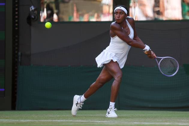 Coco Gauff during her third round match Wimbledon Tennis Championships, Day 5, The All England Lawn Tennis and Croquet Club, London, UK - 03 Jul 2026London The All England Lawn Tennis and United Kingdom  Copyright: xEllaxLing Shutterstockx 16970352dw