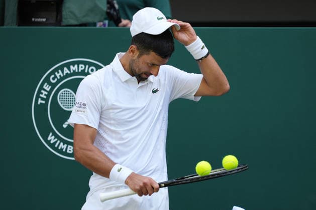 2026-07-03 The Championships - Wimbledon 2026 - Day Five LONDON, UNITED KINGDOM - JULY 3: Novak Djokovic of Serbia during Day Five of the The Championships - Wimbledon 2026 at All England Lawn Tennis and Croquet Club on July 3, 2026 in London, England. (Photo by Marleen Fouchier BSR Agency) London United Kingdom Content not available for redistribution in The Netherlands directly or indirectly through any third parties. Copyright: xBSRxAgencyx