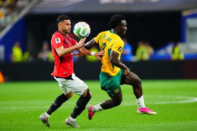 Australia v Egypt - FIFA World Cup, WM, Weltmeisterschaft, Fussball 2026 - Round of 32 ARLINGTON, USA - JULY 03: Nestory Irankunda (17) of Australia in action during the 2026 FIFA World Cup Round of 32 match between Australia and Egypt at Dallas Stadium in Arlington, Texas, United States on July 03, 2026. Evrim Aydin Anadolu Texas United States. Editorial use only. Please get in touch for any other usage.  Copyright: x2026xAnadoluxEvrimxAydinx