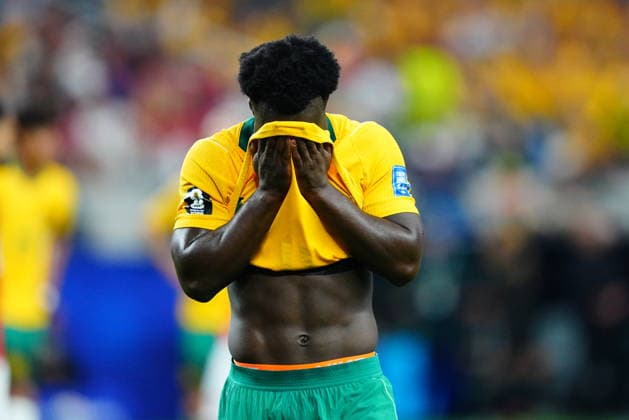 Australia v Egypt - FIFA World Cup, WM, Weltmeisterschaft, Fussball 2026 - Round of 32 ARLINGTON, USA - JULY 03: Nestory Irankunda of Australia reacts during the 2026 FIFA World Cup Round of 32 match between Australia and Egypt at Dallas Stadium in Arlington, Texas, United States on July 03, 2026. Evrim Aydin Anadolu Texas United States. Editorial use only. Please get in touch for any other usage.  Copyright: x2026xAnadoluxEvrimxAydinx