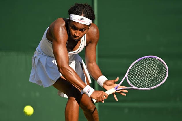 Wimbledon Tennis Championships 2026 - Day 5 LONDON, UNITED KINGDOM - JULY 03: Coco Gauff of the United States plays in the Ladies singles third round match against Claire Liu of the United States during day five of The Wimbledon Tennis Championships at All England Lawn Tennis and Croquet Club on July 03, 2026 in London, United Kingdom. Ray Tang Anadolu London United Kingdom. Editorial use only. Please get in touch for any other usage.  Copyright: x2026xAnadoluxRayxTangx