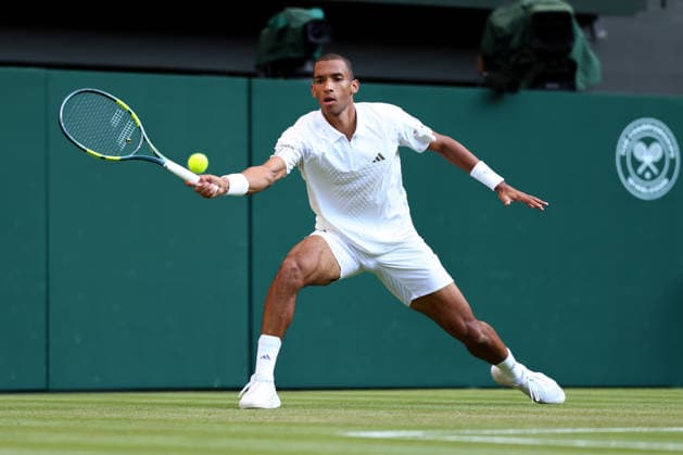 Felix Auger-Aliassime during his third round match Wimbledon Tennis Championships, Day 5, The All England Lawn Tennis and Croquet Club, London, UK - 03 Jul 2026London The All England Lawn Tennis and United Kingdom  Copyright: xKieranxMcManus Shutterstockx 16970351gp