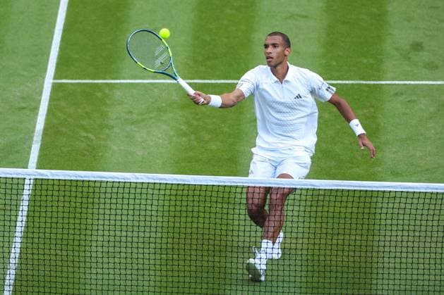 Felix Auger-Aliassime during his third round match Wimbledon Tennis Championships, Day 5, The All England Lawn Tennis and Croquet Club, London, UK - 03 Jul 2026London The All England Lawn Tennis and United Kingdom  Copyright: xEllaxLing Shutterstockx 16970352er