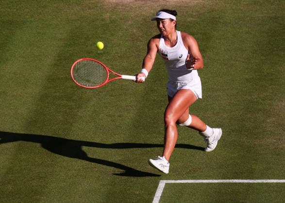 Claire Liu (USA), Damen Einzel, Ladies Singles Tennis - Wimbledon 2026 - Grand Slam ITF ATP, Tennis Herren WTA, Tennis Damen - AELTC - London - - Great Britain - 3 July 2026. *** Claire Liu (USA), Women s Singles, Wimbledon 2026 Grand Slam ITF ATP WTA AELTC London, Great Britain, July 3, 2026 Copyright: xJuergenxHasenkopfx
