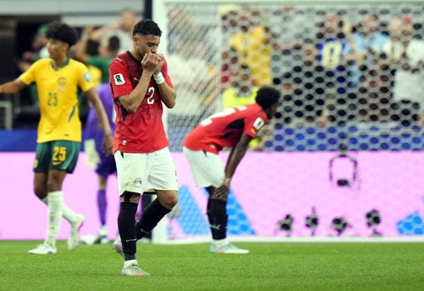 FIFA World Cup, WM, Weltmeisterschaft, Fussball 2026 - Round of 32 - Australia vs Egypt Yasser Ibrahim of Egypt reacts during the FIFA World Cup 2026 Round of 32 match Australia against Egypt, in Dallas, USA, 03 July 2026. DALLAS United States  Copyright: xJEFFREYxMCWHORTERx