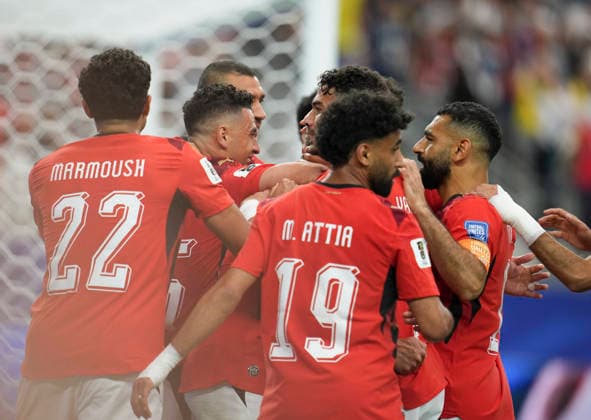 (260704) -- DALLAS, July 4, 2026 -- Players of Egypt celebrate a goal during the round of 32 match between Australia and Egypt at the 2026 FIFA World Cup, WM, Weltmeisterschaft, Fussball at Dallas Stadium in Dallas, the United States, July 3, 2026. ) (SP)U.S.-DALLAS-FOOTBALL-FIFA WORLD CUP-ROUND OF 32-AUS VS EGY WuxXiaoling 