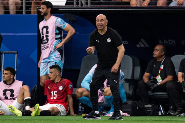 Hossam Hassan, head coach of Egypt, during the FIFA World Cup, WM, Weltmeisterschaft, Fussball 2026 Round of 32 match between Australia and Egypt at Dallas Stadium in Dallas, Texas, United States, on July 3rd, 2026. (Photo by Riquelve Nata Sports Press Photo)  Copyright: xRiquelvexNata SportsxPressxPhotox Sportspressphoto_SPR184049