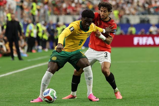 FIFA World Cup, WM, Weltmeisterschaft, Fussball 2026 - Round of 32 - Australia vs Egypt Mohamed Toure (L) of Australia in action against Mohamed Hany of Egypt during the FIFA World Cup 2026 Round of 32 match Australia against Egypt, in Dallas, USA, 03 July 2026. DALLAS United States  Copyright: xCHRISTOPHERxNEUNDORFx
