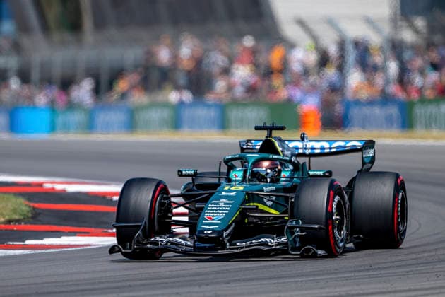 FORMULE 1 : Grand Prix d Angleterre - Silverstone - 03 07 2026 18 Lance Stroll (CAN) Aston Martin Aramco Formula One Team (GBR) Aston Martin AMR26 Honda, during the Formula 1 British Grand Prix, at Silverstone from July 3rd to 5th, 2026 in Great Britain (GB) SILVERSTONEUnited Kingdom  Copyright: xIANxBUNDEYx xMPSxAGENCYx x