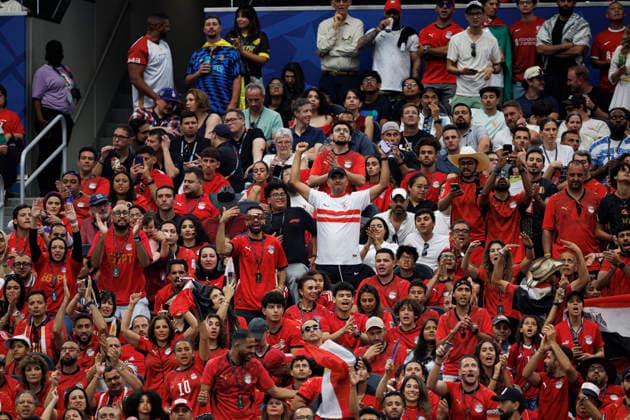 Fans of Egypt seen during FIFA World Cup, WM, Weltmeisterschaft, Fussball 2026 game between national teams of Australia and Egypt (Grzegorz Wajda Ball Raw Images) Arlington Dallas Stadium USA Copyright: xGrzegorzxWajdax grzegorzwajda_australia_egypt_2526_6-2