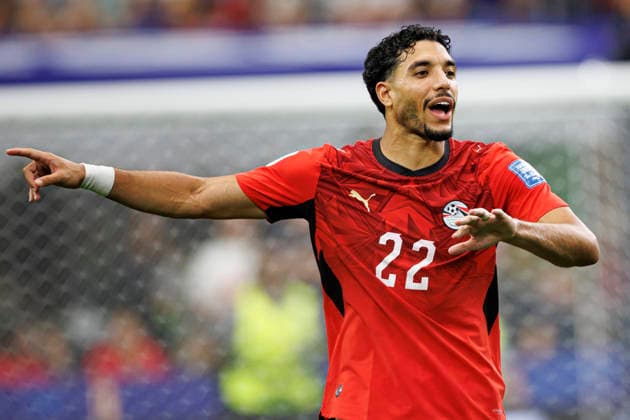 Omar Marmoush seen during FIFA World Cup, WM, Weltmeisterschaft, Fussball 2026 game between national teams of Australia and Egypt (Grzegorz Wajda Ball Raw Images) Arlington Dallas Stadium USA Copyright: xGrzegorzxWajdax grzegorzwajda_australia_egypt_2526_6-6