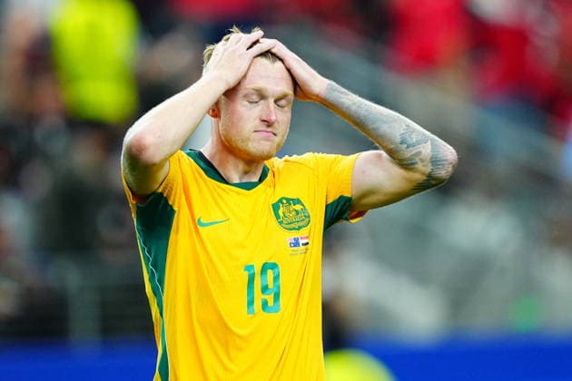 Australia v Egypt - FIFA World Cup, WM, Weltmeisterschaft, Fussball 2026 - Round of 32 ARLINGTON, USA - JULY 03: Harry Souttar (19) of Australia reacts during the 2026 FIFA World Cup Round of 32 match between Australia and Egypt at Dallas Stadium in Arlington, Texas, United States on July 03, 2026. Evrim Aydin Anadolu Texas United States. Editorial use only. Please get in touch for any other usage.  Copyright: x2026xAnadoluxEvrimxAydinx