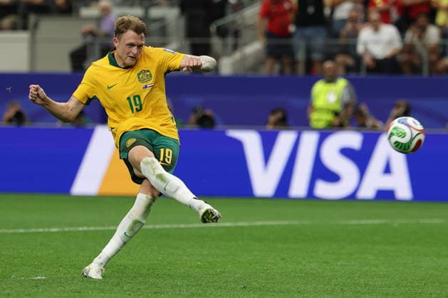 FIFA World Cup, WM, Weltmeisterschaft, Fussball 2026 - Round of 32 - Australia vs Egypt Harry Souttar of Australia in action during the penalty shootout of the FIFA World Cup 2026 Round of 32 match Australia against Egypt, in Dallas, USA, 03 July 2026. DALLAS United States  Copyright: xCHRISTOPHERxNEUNDORFx