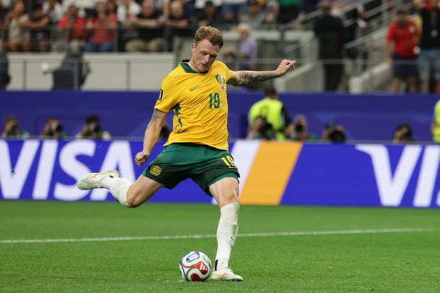 FIFA World Cup, WM, Weltmeisterschaft, Fussball 2026 - Round of 32 - Australia vs Egypt Harry Souttar of Australia in action during the penalty shootout of the FIFA World Cup 2026 Round of 32 match Australia against Egypt, in Dallas, USA, 03 July 2026. DALLAS United States  Copyright: xCHRISTOPHERxNEUNDORFx