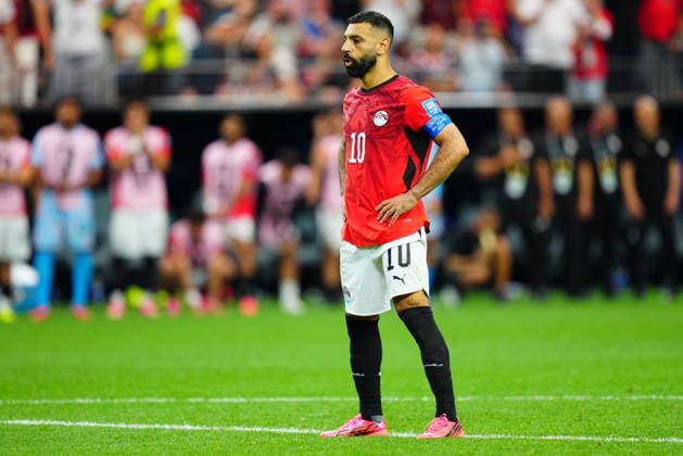 Australia v Egypt - FIFA World Cup, WM, Weltmeisterschaft, Fussball 2026 - Round of 32 ARLINGTON, USA - JULY 03: Mohamed Salah (10) of Egypt prepares to take penalty during the 2026 FIFA World Cup Round of 32 match between Australia and Egypt at Dallas Stadium in Arlington, Texas, United States on July 03, 2026. Evrim Aydin Anadolu Texas United States. Editorial use only. Please get in touch for any other usage.  Copyright: x2026xAnadoluxEvrimxAydinx