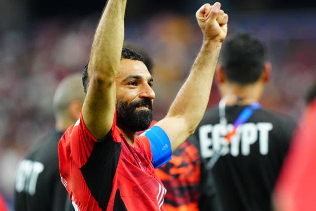 Australia v Egypt - FIFA World Cup, WM, Weltmeisterschaft, Fussball 2026 - Round of 32 ARLINGTON, USA - JULY 03: Mohamed Salah of Egypt celebrates after winning at the shoot-out of the 2026 FIFA World Cup Round of 32 match between Australia and Egypt at Dallas Stadium in Arlington, Texas, United States on July 03, 2026. Evrim Aydin Anadolu Texas United States. Editorial use only. Please get in touch for any other usage.  Copyright: x2026xAnadoluxEvrimxAydinx