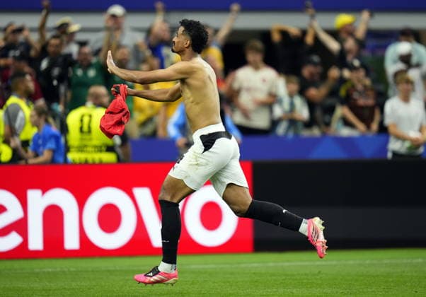 FIFA World Cup, WM, Weltmeisterschaft, Fussball 2026 - Round of 32 - Australia vs Egypt Hossam Abdelmaguid of Egypt celebrates after scoring the decisive penalty during the penalty shootout during the FIFA World Cup 2026 Round of 32 match Australia against Egypt, in Dallas, USA, 03 July 2026. DALLAS United States  Copyright: xJEFFREYxMCWHORTERx