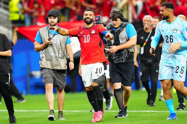 Australia v Egypt - FIFA World Cup, WM, Weltmeisterschaft, Fussball 2026 - Round of 32 ARLINGTON, USA - JULY 03: Mohamed Salah of Egypt celebrates after the 2026 FIFA World Cup Round of 32 match between Australia and Egypt at Dallas Stadium in Arlington, Texas, United States on July 03, 2026. Evrim Aydin Anadolu Texas United States. Editorial use only. Please get in touch for any other usage.  Copyright: x2026xAnadoluxEvrimxAydinx