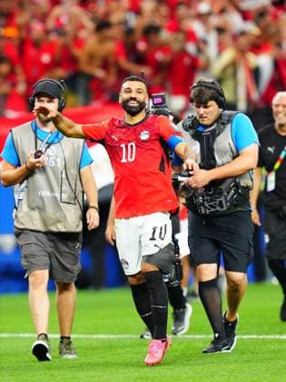 Australia v Egypt - FIFA World Cup, WM, Weltmeisterschaft, Fussball 2026 - Round of 32 ARLINGTON, USA - JULY 03: Mohamed Salah of Egypt celebrates after the 2026 FIFA World Cup Round of 32 match between Australia and Egypt at Dallas Stadium in Arlington, Texas, United States on July 03, 2026. Evrim Aydin Anadolu Texas United States. Editorial use only. Please get in touch for any other usage.  Copyright: x2026xAnadoluxEvrimxAydinx