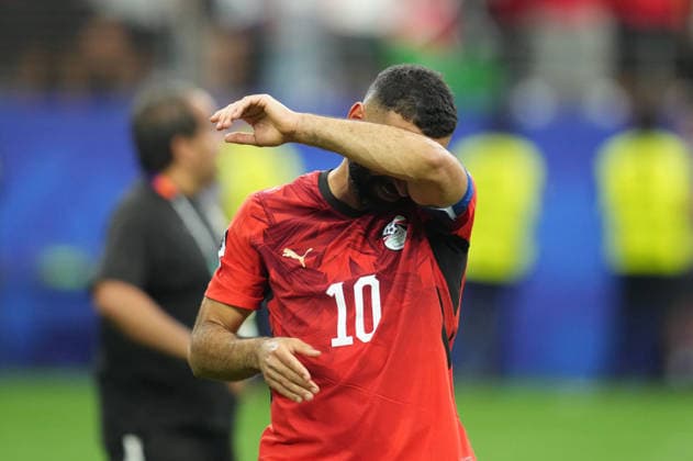 Mohamed Salah (Egypt) with post game celebration during Australia and Egypt, Round of 32 FIFA World Cup, WM, Weltmeisterschaft, Fussball 2026, Dallas Stadium, Arlington, United States on July 3, 2026. Thor Wegner DeFodi Images. (Photo by DeFodi Images) - *** Mohamed Salah of Egypt celebrating after the game between Australia and Egypt in the Round of 32 of the 2026 FIFA World Cup at Dallas Stadium in Arlington, United States, on July 3, 2026. Photo by DeFodi Images (Thor Wegner)