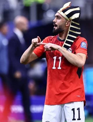Mostafa Zico of Egypt celebrates after the match Australia v Egypt, 2026 FIFA World Cup, WM, Weltmeisterschaft, Fussball Round of 32, Football, Dallas Stadium, Arlington, Texas, USA - 03 Jul 2026Arlington Dallas Stadium Texas (TX) United States of America  Copyright: xMichaelxZemanek Shutterstockx 16975786aq
