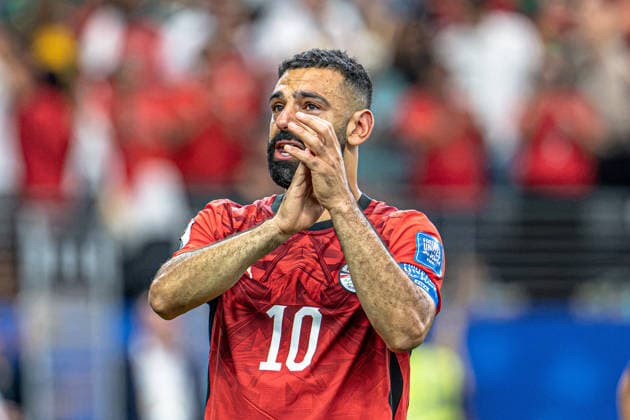 Australia vs Egypt DALLAS, TX - 03.07.2026: AUSTRALIA VS EGYPT - Mohamed Salah, during the match between Egypt and Australia, valid for the round of 16 of the 2026 FIFA World Cup, WM, Weltmeisterschaft, Fussball held at AT&amp;T Stadium, in Arlington, Texas, United States, this Friday (3). (Photo: Danilo Fernandes Fotoarena) x2978329x  DaniloxFernandes