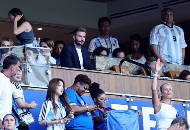 FIFA World Cup, WM, Weltmeisterschaft, Fussball 2026 - Round of 32 - Argentina vs Cape Verde Former England international and Inter Miami co-ownder David Beckham looks on before the FIFA World Cup 2026 Round of 32 match Argentina against Cape Verde, in Miami, USA, 03 July 2026. MIAMI United States  Copyright: xRONALDxWITTEKx