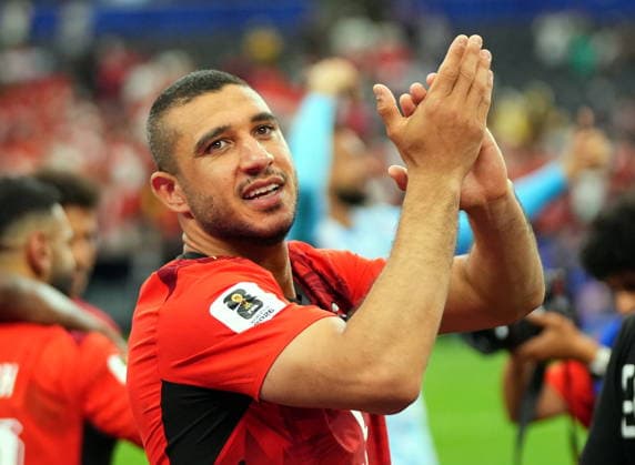 FIFA World Cup, WM, Weltmeisterschaft, Fussball 2026 - Round of 32 - Australia vs Egypt Ramy Rabia of Egypt celebrates after winning the FIFA World Cup 2026 Round of 32 match Australia against Egypt, in Dallas, USA, 03 July 2026. DALLAS United States  Copyright: xJEFFREYxMCWHORTERx