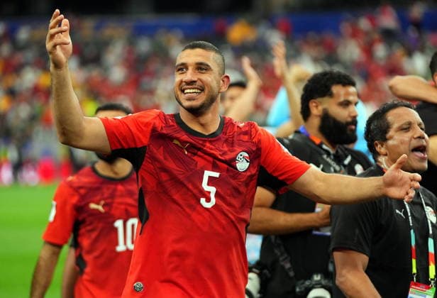 FIFA World Cup, WM, Weltmeisterschaft, Fussball 2026 - Round of 32 - Australia vs Egypt Ramy Rabia of Egypt celebrates after winning the FIFA World Cup 2026 Round of 32 match Australia against Egypt, in Dallas, USA, 03 July 2026. DALLAS United States  Copyright: xJEFFREYxMCWHORTERx