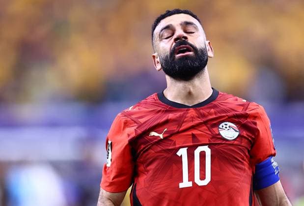 Mohamed Salah of Egypt reacts after the match Australia v Egypt, 2026 FIFA World Cup, WM, Weltmeisterschaft, Fussball Round of 32, Football, Dallas Stadium, Arlington, Texas, USA - 03 Jul 2026Arlington Dallas Stadium Texas (TX) United States of America  Copyright: xMichaelxZemanek Shutterstockx 16975786bi