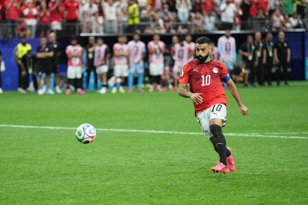 Mohamed Salah (Egypt) during Australia and Egypt, Round of 32 FIFA World Cup, WM, Weltmeisterschaft, Fussball 2026, Dallas Stadium, Arlington, United States on July 3, 2026. Thor Wegner DeFodi Images. (Photo by DeFodi Images) - *** Mohamed Salah of Egypt during the Australia vs. Egypt match in the Round of 32 of the 2026 FIFA World Cup at Dallas Stadium in Arlington, United States, on July 3, 2026. Photo by Thor Wegner, DeFodi Images