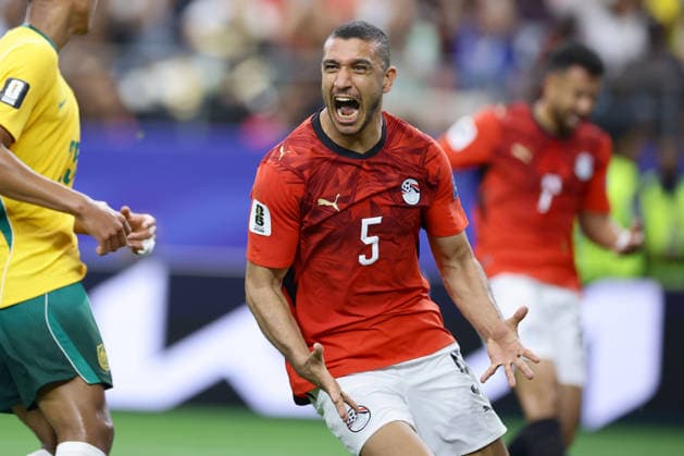 Ramy Rabia of Egypt reacts during the round of 32 match of the 2026 FIFA World Cup, WM, Weltmeisterschaft, Fussball between Australia and Egypt at AT&T Stadium in Arlington, USA, 03 July 2026. FIFA World Cup 2026: Australia - Egypt !ACHTUNG: NUR REDAKTIONELLE NUTZUNG!  Copyright: xCarlosxRamírezx GR5165 20260703-55020793336_1